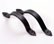 wrought iron door handle - rectangular section